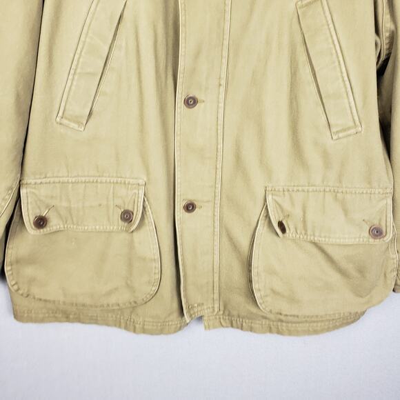 Bob Timberlake Men's Size XL Cotton Chore Jacket Beige Utility Barn Coat Cowboy - Picture 3 of 11